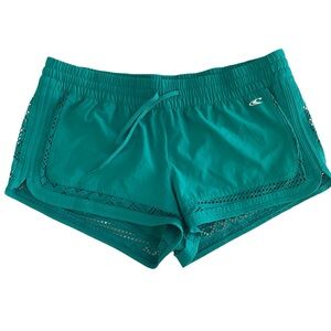 Oneill Women’s Large L Shorts Renewal Boardshorts Hyperfreak Green Teal Y2K Surf